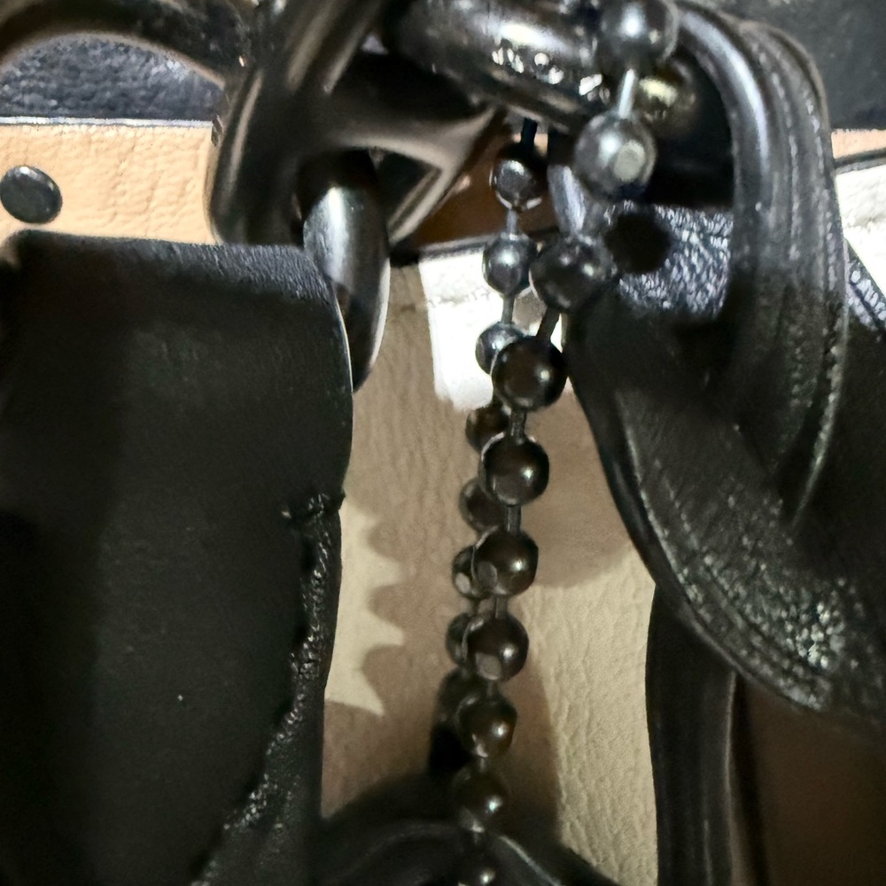 Coach NWOT Dreamer Black/White, and Tan Shoulder Bag! - Picture 5 of 16